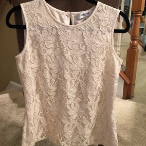 Jones of New York-Jones Studio tank lace blouse